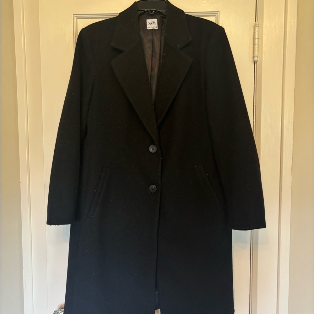 Zara Women's Black Wool Coat